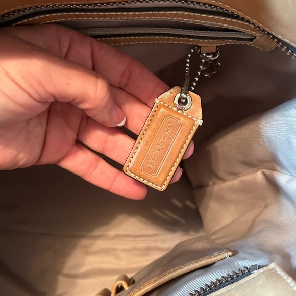 Coach Leather Tote Messenger Bag F70103 Crossbody Laptop Work Briefcase - Picture 6 of 8